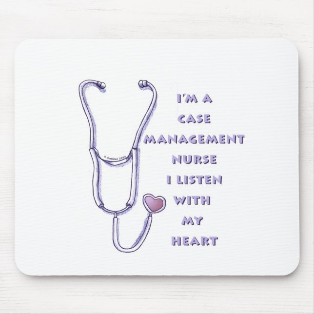 Mousepad Case Manager Nurse Heart (Frente)
