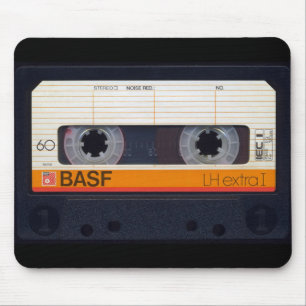 Mousepad Cassete de áudio Vintage Retro Fashioned 80s Mixt