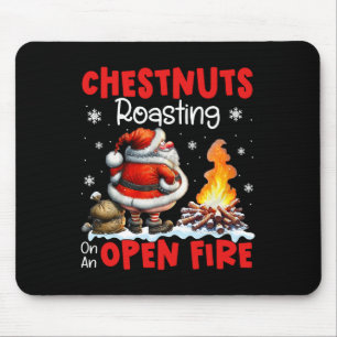 Mousepad Castanhas Em Torno De Papais noeis De Lata Engraça