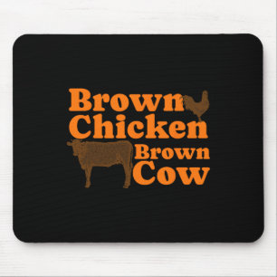 Mousepad Castanho Castanho Vaca Retro Música Arco Chicka Ua