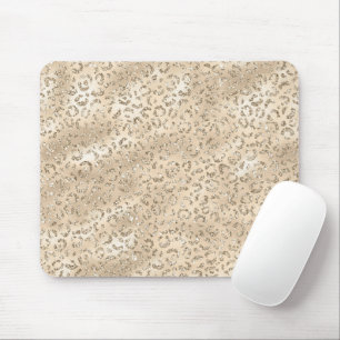 Mousepad Castanho Cheetah Leopard Impressão de Pele Animal