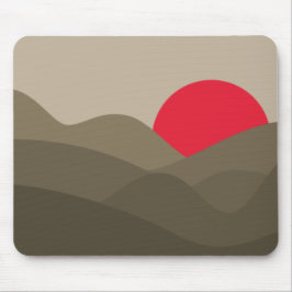 Mousepad Castanho-de-amendoim-sol mínimo