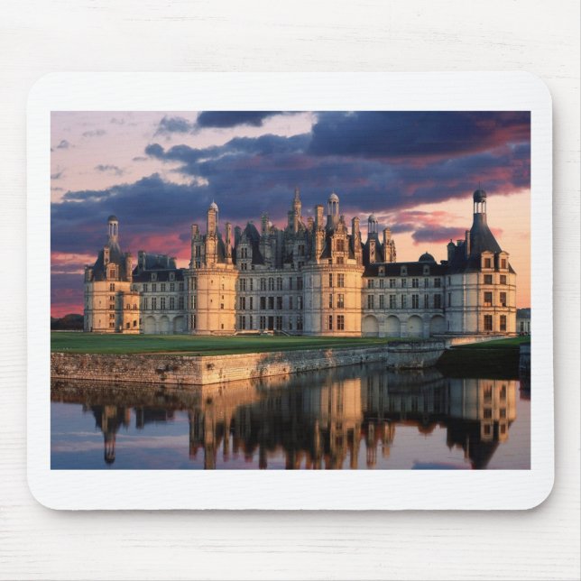 Mousepad castelo de castelo de chambord, Loire Valley, (Frente)