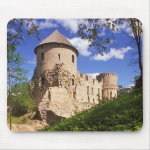Mousepad Castelo de Cesis no centro da Letônia.