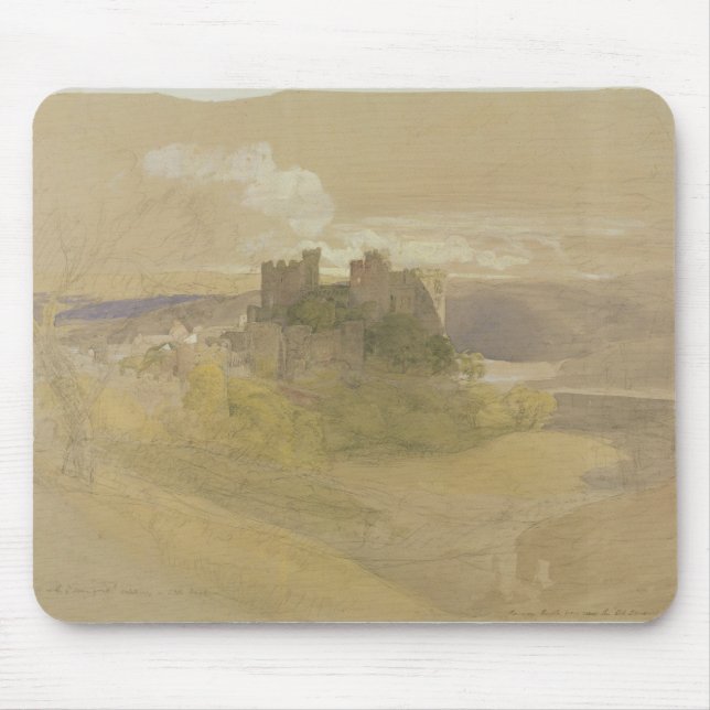 Mousepad Castelo de Conway (grafite, w/c e gouache no papel (Frente)