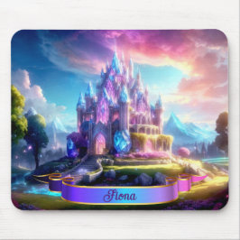 Mousepad Castelo de Cristal Encantado de Conto de Fadas Per