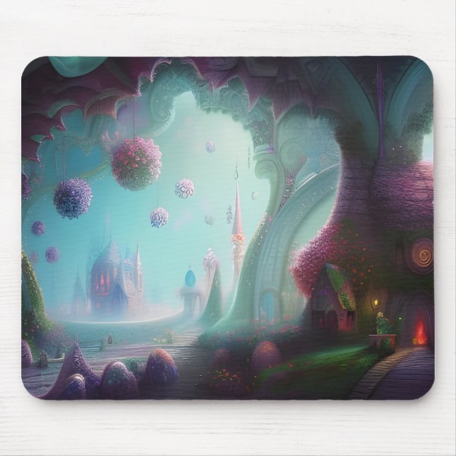 Mousepad Castelo de Fada nas Florestas Encantadas (Frente)