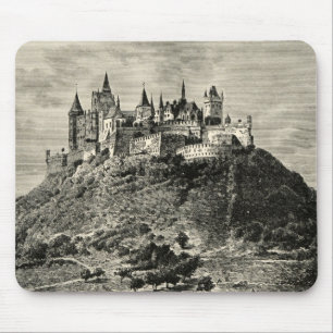 Mousepad Castelo de Hohenzollern em Estugarda, Alemanha