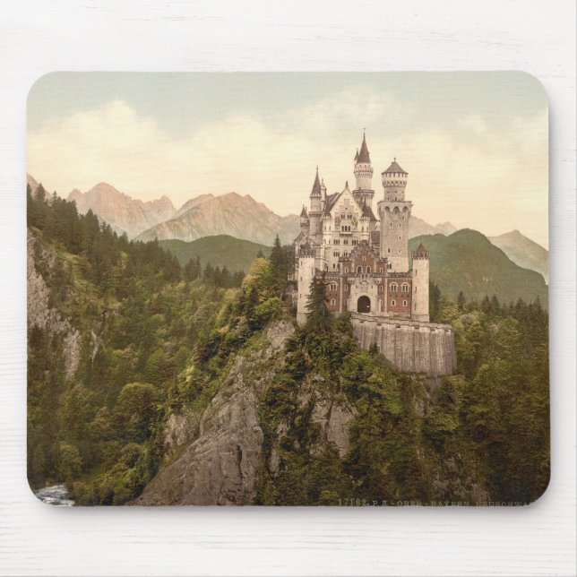 Mousepad Castelo de Neuschwanstein, Baviera, Alemanha (Frente)