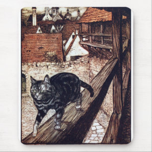 Mousepad Castelo Gato Rackham Ilustração