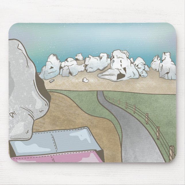 Mousepad Castelo Hill Boulding Nova Zelândia (Frente)