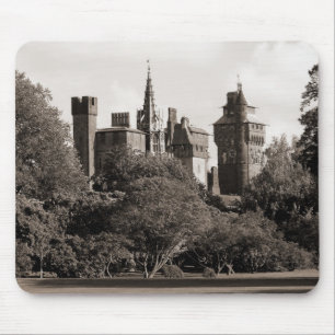 Mousepad Castelo II de Cardiff - Sepia