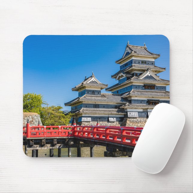 Mousepad Castelo Matsumoto e ponte (Com mouse)