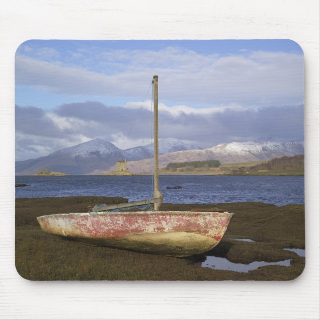 Mousepad Castelo Stalker com barco de pesca em primeiro (Frente)