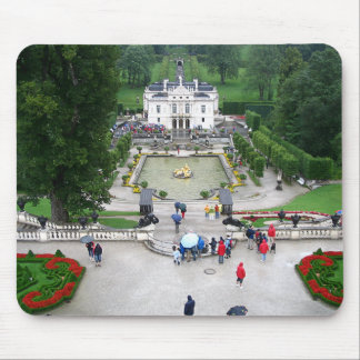 Mousepad Castle Park Linderhof na Baviera, Alemanha