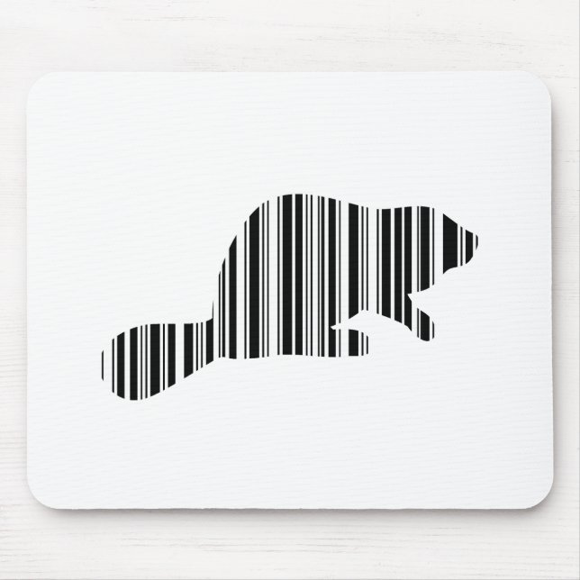 Mousepad CASTOR CÓDIGO DE BARRAS Padrão de código de barras (Frente)