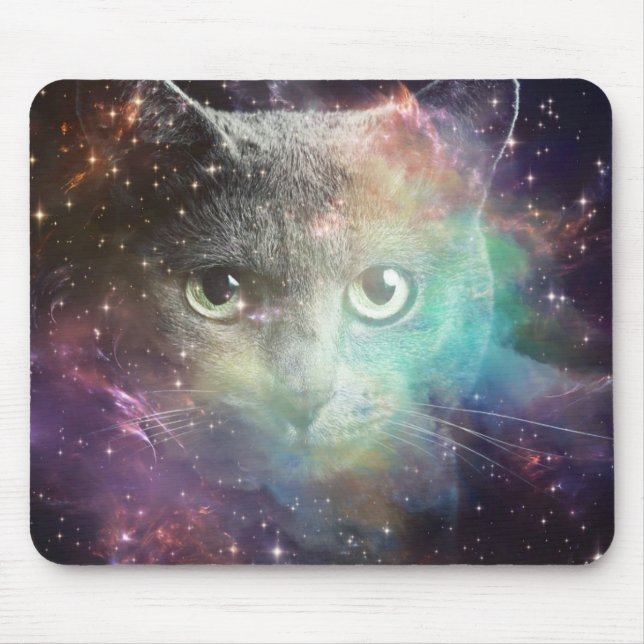 MOUSEPAD CAT DO ESPAÇO DA GALÁXIA (Frente)