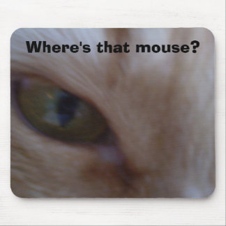 Mousepad Cat Extreme Closeup, onde está o rato?