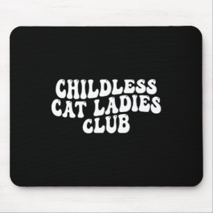 Mousepad Cat Ladies Club Groovy Chilless Cat Lady 2024