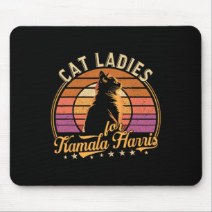 Mousepad Cat Lady Está Votando Kamala Harris 2024 President