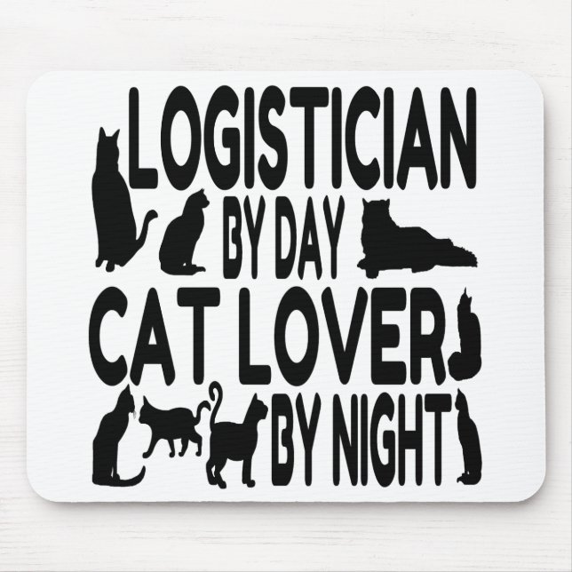 Mousepad Cat Lover Logistician (Frente)