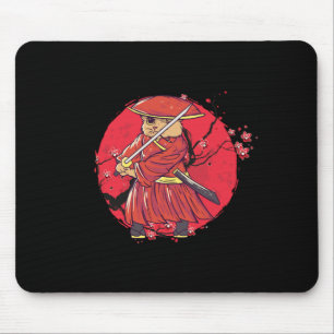 Mousepad Cat Ninja Katana Kendo Espada Japão Samurai Gift