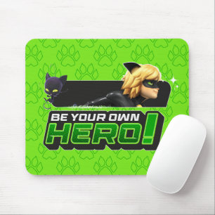 Mousepad Cat Noir Seja Seu Próprio Herói