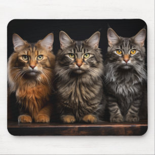 Mousepad Cat Pet Animal Retrait Nature Beauty