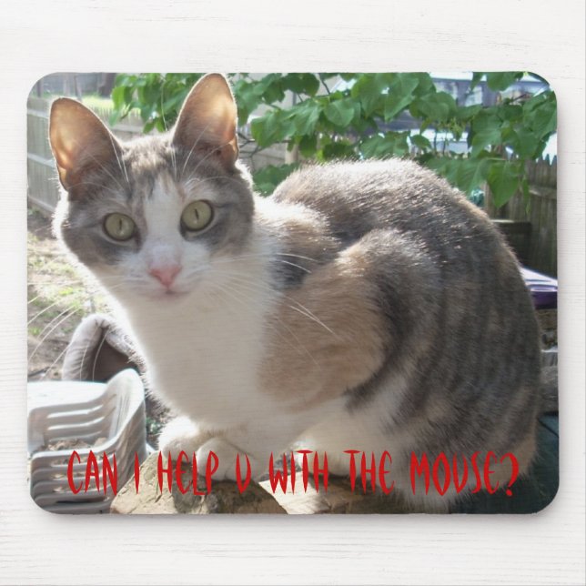 Mousepad CAT: Posso Ajudar-Nos Com O Rato? (Frente)