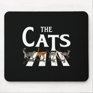 Mousepad Cat Rock Música Engraçada presentes para gatos