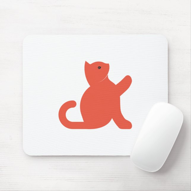 Mousepad Cat Says Hello (Com mouse)