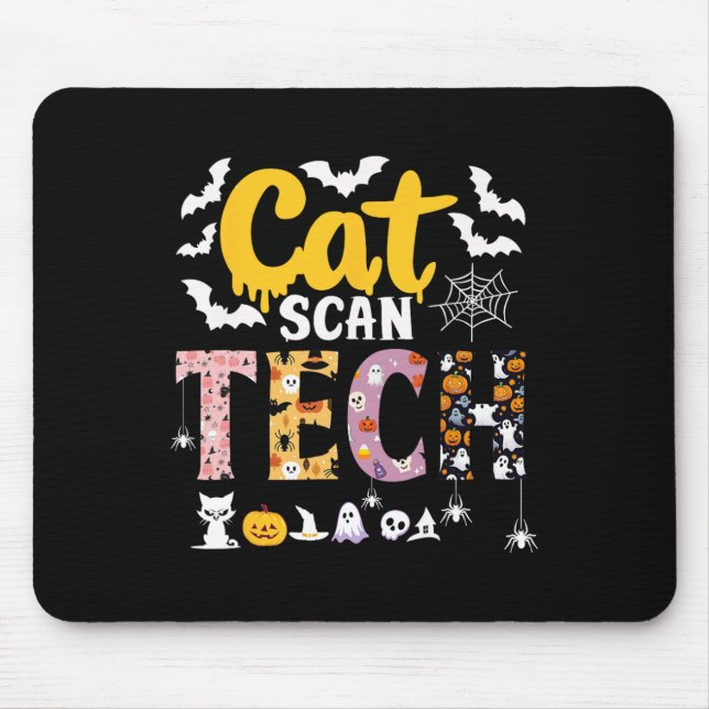 Mousepad Cat Scan Ct Rad Tech Halloween Costume Spider (Frente)