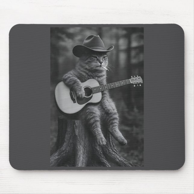 Mousepad Cat Smoking Cigarette Racoon Ossum Funny Meme Cowb (Frente)