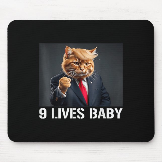 Mousepad Cat Trump 9 Vive Bebê Engraçado Gato Com Cabelo De (Frente)