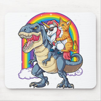 Mousepad Cat Unicorn Dinossaur T rex Kitten amante