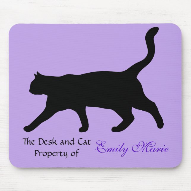 Mousepad Cat Walk Silhouette: Mesa de (Frente)