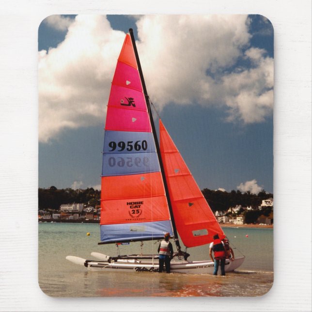 Mousepad Catamarã de Hobie pronto para navegar (Frente)