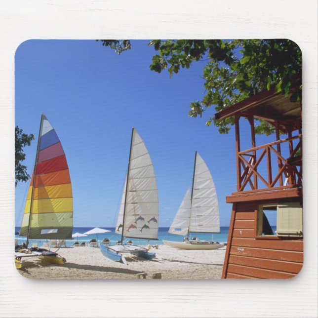 Mousepad Catamarãs e suporte do Lifeguard na praia (Frente)