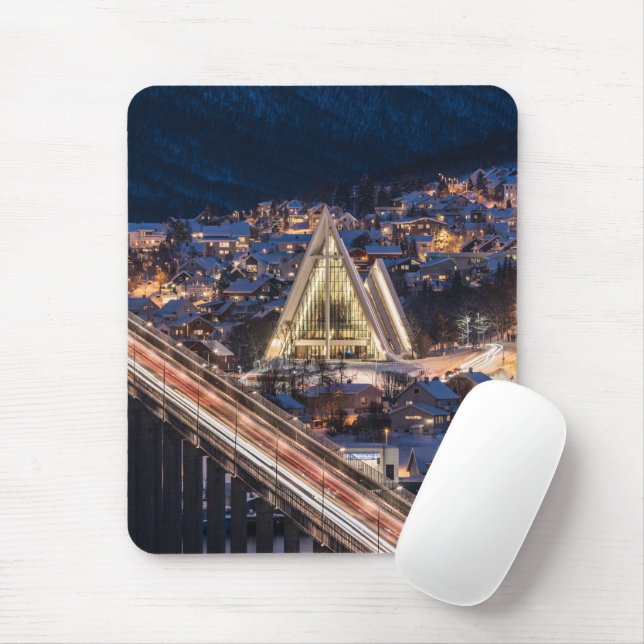Mousepad Catedral Ártico Tromso (Com mouse)