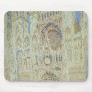 Mousepad Catedral de Claude Monet Rouen no por do sol,