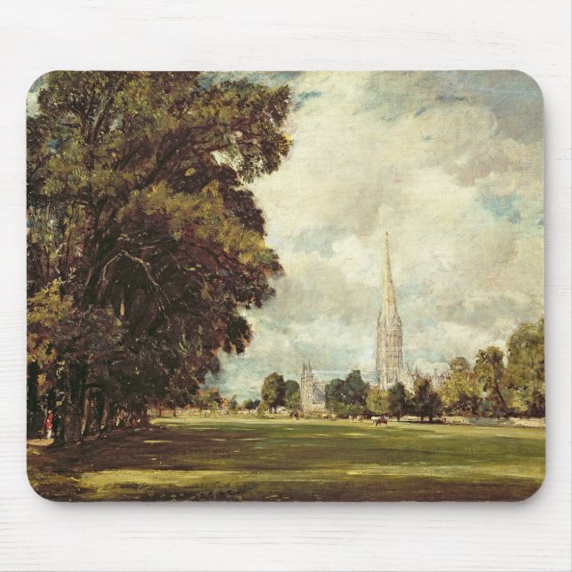 Mousepad Catedral de John Constable | Salisbúria das mais (Frente)