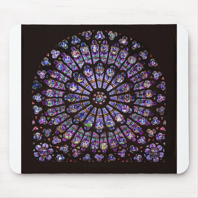 Mousepad Catedral de Notre Dame, Rosa de Paris (Frente)