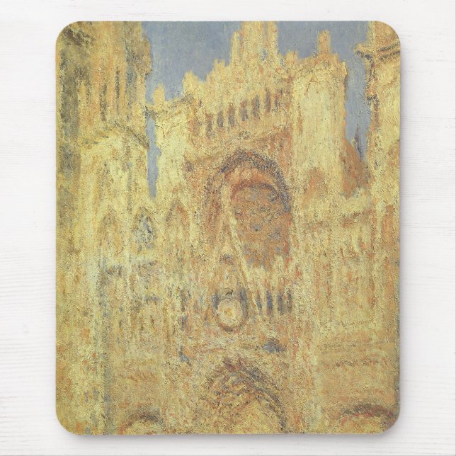 Mousepad Catedral de Ruão, Pôr do sol por Claude Monet (Frente)