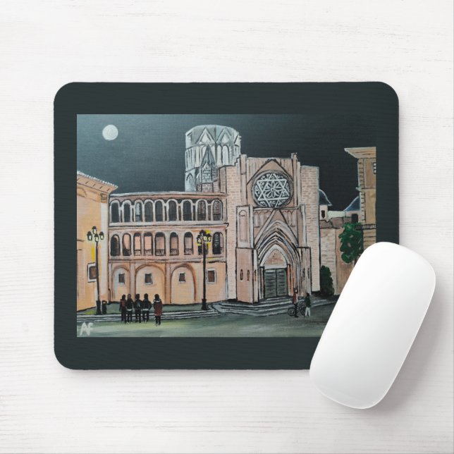 Mousepad Catedral de Santa María Pintura de Alfred Fox (Com mouse)