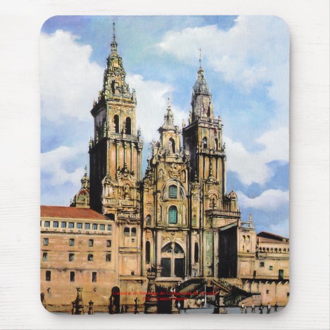 Mousepad Catedral de Santiago de Compostela (A Coruña) (Frente)