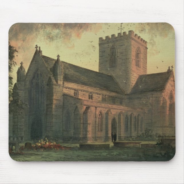 Mousepad Catedral do St. Asaph, vista do sudoeste (Frente)