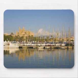 Mousepad Catedral e marina, Palma, Maiorca, Espanha