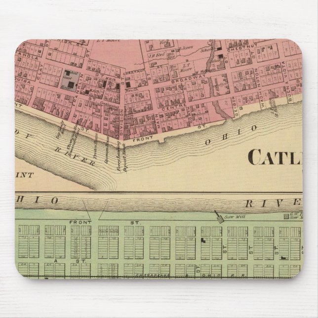 Mousepad Catlettsburg, Virgínia Ocidental (Frente)