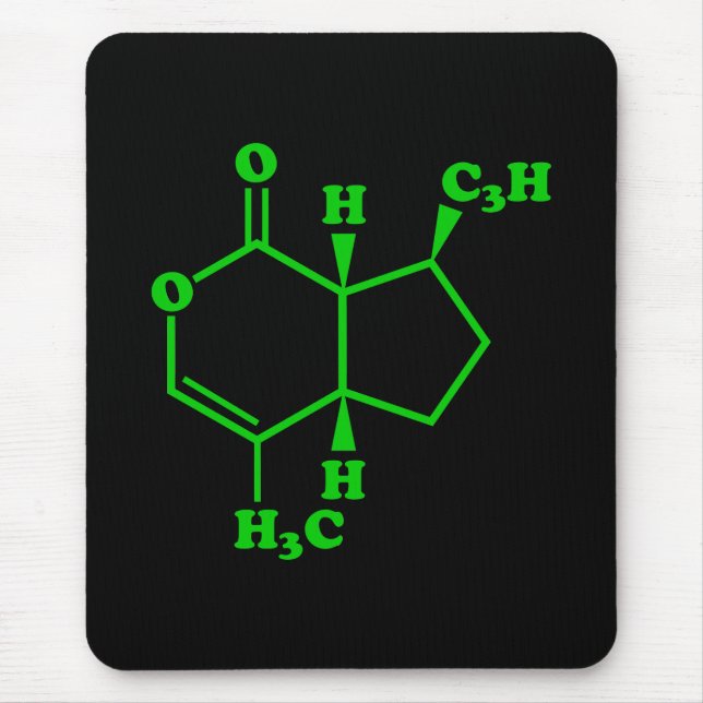 Mousepad Catnip Nepetalactona Fórmula Química Molecular (Frente)