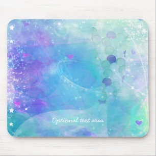 Mousepad Cauda de sereia em aquarela fantasia oceano encant